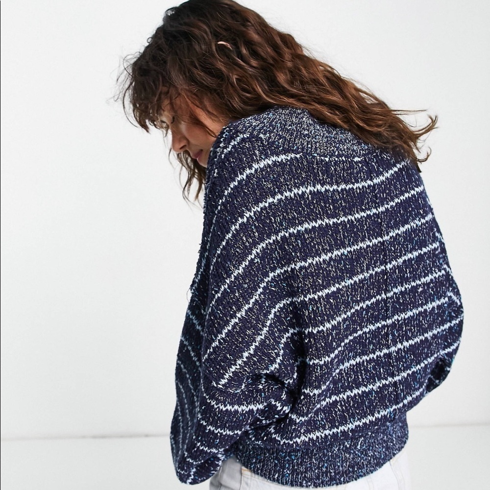 FREE PEOPLE Starlight Striped Sweater Size XSmall NEW - Picture 3 of 8